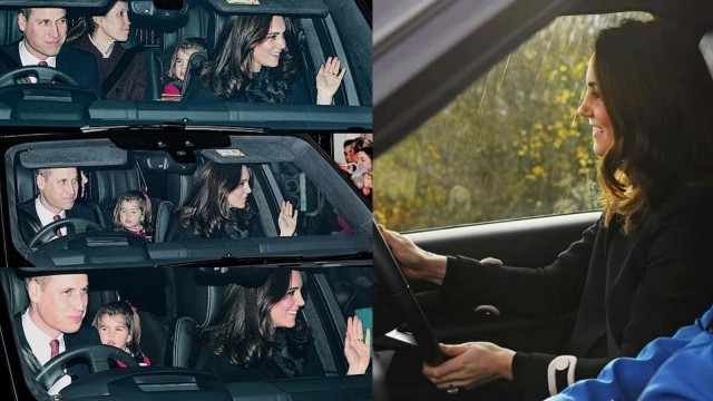 Kate Middleton menyetir mobil sendiri. (Foto: dok. ist)