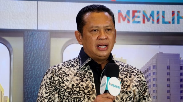 Ketua DPR RI, Bambang Soesatyo dipeluncuran kumparan Pemilupedia di Hotel The Westin, Jakarta Selatan, Senin (17/12/2018). Foto: Iqbal Firdaus/kumparan