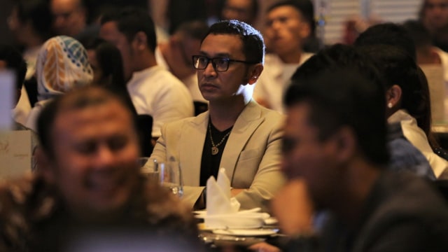 Calon Anggota Legislatif PSI, Giring Ganesha, di Pemilupedia kumparan aunching kumparan Pemilupedia, Hotel The Westin, Jakarta Selatan, Senin (17/12/2018). Foto: Aditia Noviansyah/kumparan