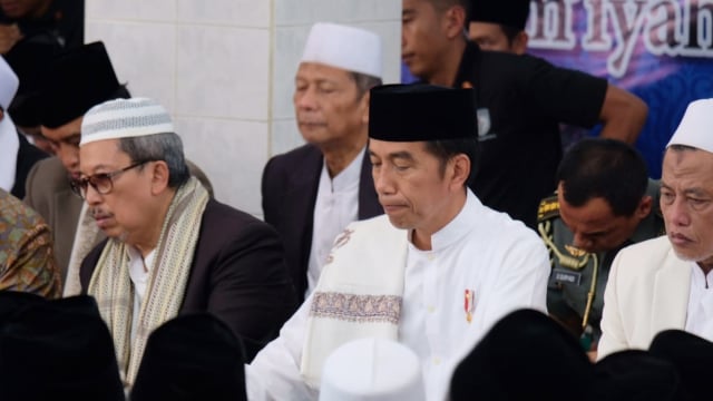 Presiden Joko Widodo di Pondok Pesantren Darul Ulum Jombang. (Foto: Yudhistira Amran Saleh/kumparan)