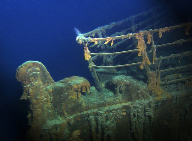 Bangkai kapal Titanic di dasar Samudra Atlantik (Foto: Flickr/Roderick Eime)
