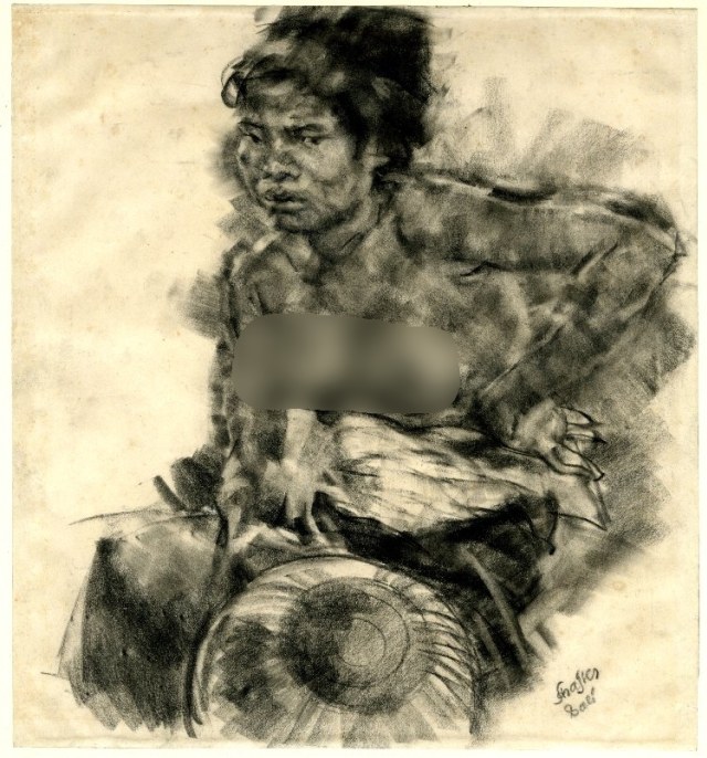 Perempuan Bali tahun 1901. (Foto: Dok. Perpusnas)