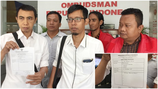 Barisan Advokat Indonesia (BADI) laporkan Gubernur DKI Jakarta, Anies Baswedan ke Ombudsman RI, Kamis (20/12). (Foto: Darin Atiandina/kumparan)