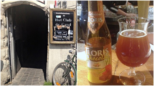 Bar di Ghent, Belgia & Bir Cokelat. (Foto: Daniel Chrisendo)