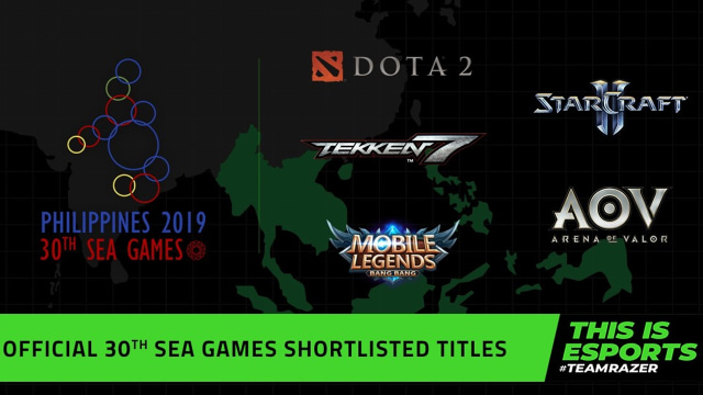Game eSports yang dilombakan di SEA Games 2019. (Foto: Razer)