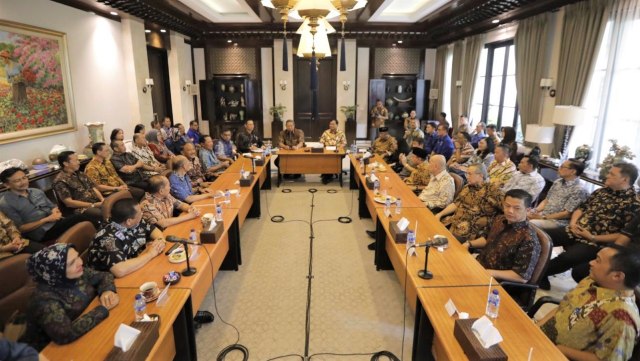 Pertemuan Prabowo dan Susilo Bambang Yudhoyono di kediaman SBY. (Foto: Abror Rizki dan Anung Anindito)