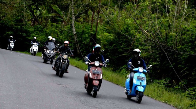 Test ride Vespa Primavera edisi spesial (Foto: dok. Piaggio Indonesia)