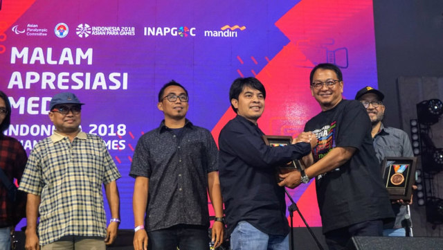 kumparan meraih medali perunggu kategori productive online media di Malam Apresiasi INAPGOC (Foto: Nugroho Sejati/kumparan)