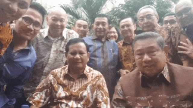 Pertemuan SBY dan Prabowo (Foto: Instagram @dahnil_anzar_simanjuntak)