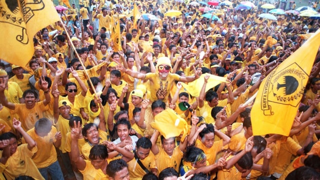 Kampanye Golkar tahun 2004. (Foto: AFP/Kemal Jufri)