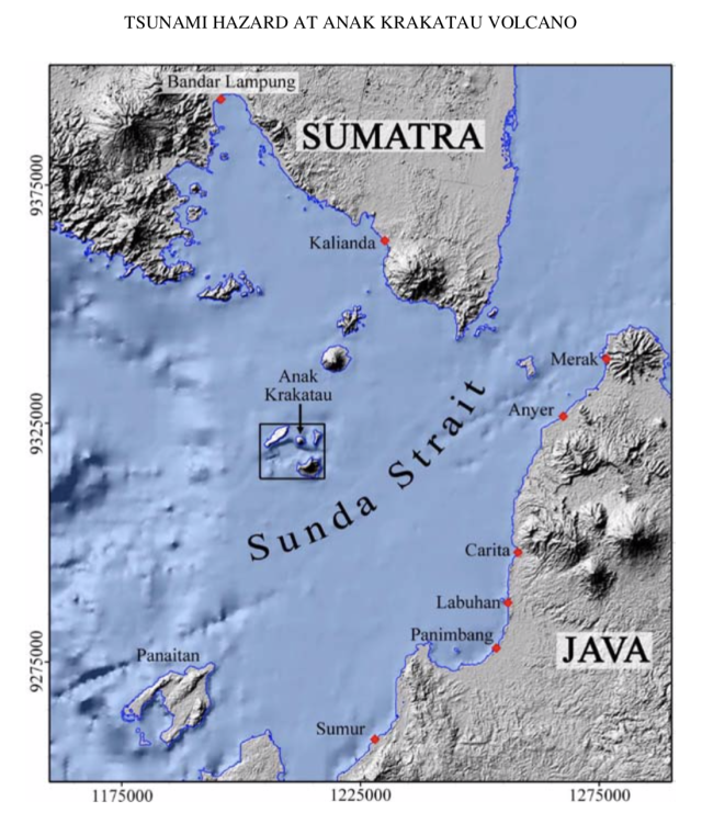 Perubahan Gunung Anak Krakatau Terekam Satelit (2)