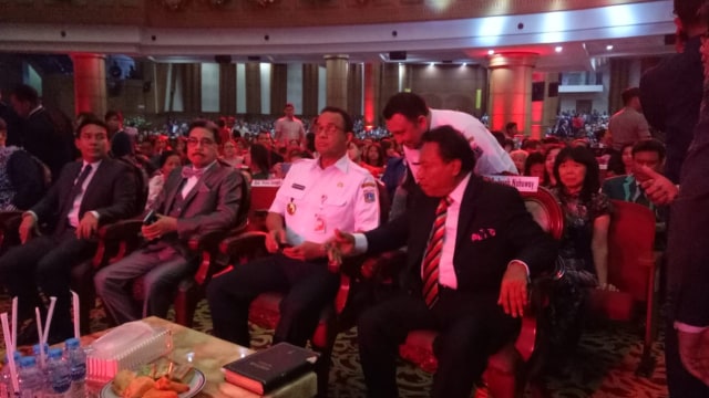 Gubernur DKI Jakarta Anies Baswedan di GBI Mawar Saron. (Foto: Nadia Riso/kumparan)