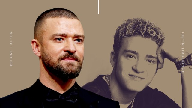Justin Timberlake dulu dan sekarang (Foto: Graphic:Basith Subastian/kumparan)