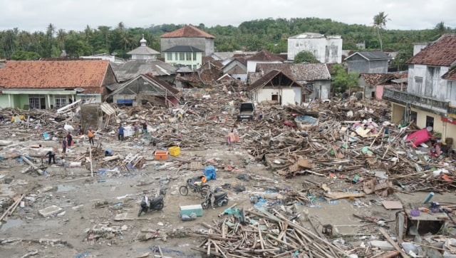 Kondisi kerusakan di Desa Sumber Jaya, Kecamatan Sumur,Kabupaten Pandeglang. (Foto: Helmi Afandi Abdullah/kumparan)