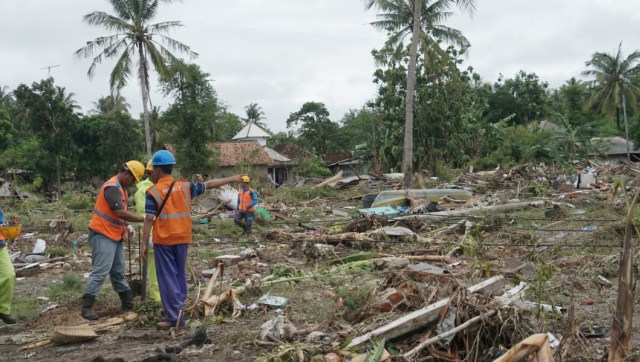 Kondisi di Kecamatan Sumur. (Foto: Helmi Afandi Abdullah/kumparan)