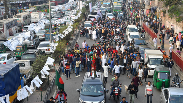 Suasana kampanye pemilihan presiden di Bangladesh. (Foto: AFP/INDRANIL MUKHERJEE)