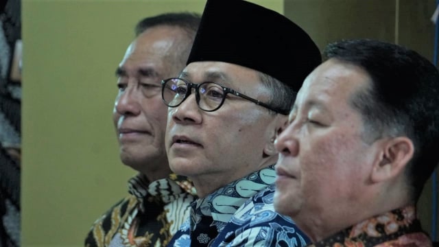 Ketua MPR, Zulkifli Hasan hadir dalam acara pelantikan pimpinan pusat pemuda Muhammadiyah periode 2018 - 2022 di Menteng, Jakarta Pusat (28/12). (Foto: Iqbal Firdaus/kumparan)