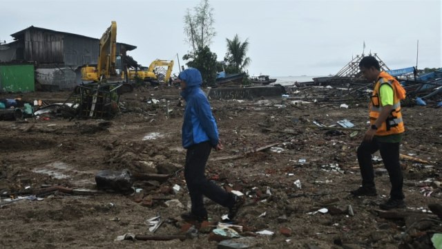 Suasana bencana tsunami di Banten. (Foto: Dok. Pertamina)