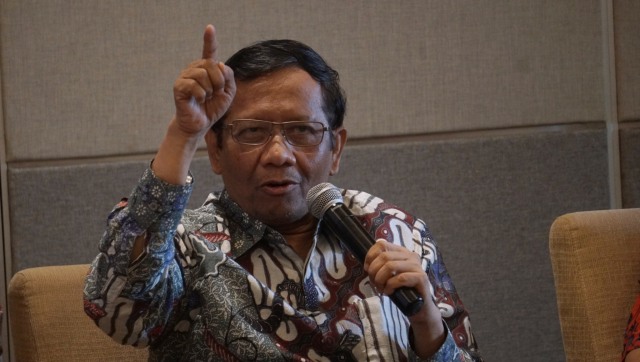 Mahfud MD hadiri dialog kehidupan beragama dengan tema "Konservatisme Beragama di Tahun Politik" di Jakarta, Sabtu (29/12). (Foto: Fanny Kusumawardhani/kumparan)