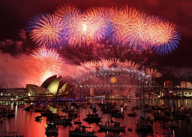 Pertunjukan kembang api di Sydney, Australia (Foto: Flickr/Linh Trường Đường)