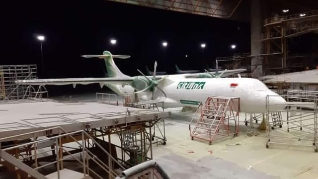Pesawat ATR Citilink. (Foto: Instagram/@avia.pedia)