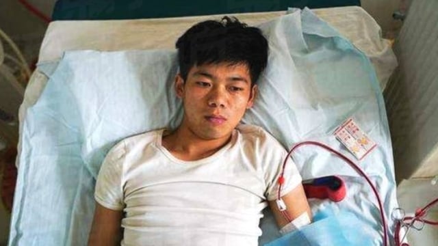 Xiao Wang, pemuda yang jual ginjal untuk beli iPhone. (Foto: Oriental Daily)
