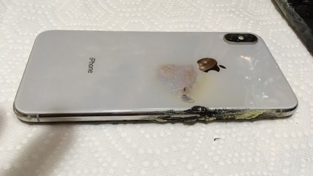 iPhone XS Max meledak di Ohio, Amerika Serikat. (Foto: Josh Hillard/iDrop News)