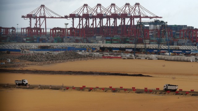 Pelabuhan laut Colombo, Sri Lanka. Foto: AFP/ISHARA S. KODIKARA