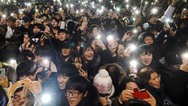 Perayaan Tahun Baru 2019 di Korea Selatan (Foto: REUTERS/Kim Hong-Ji)