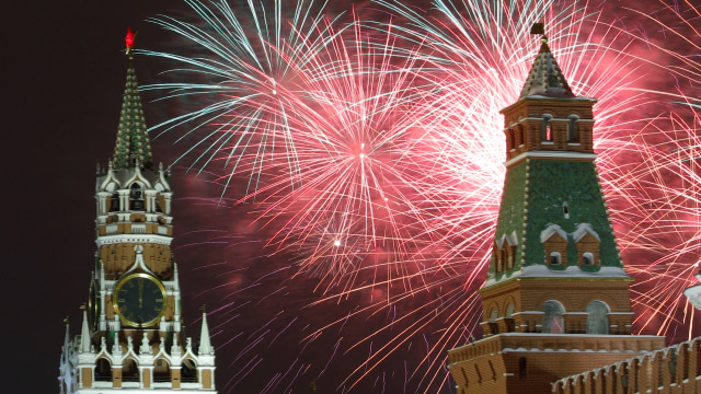 Perayaan Tahun Baru 2019 di Rusia (Foto: REUTERS/Tatyana Makeyeva)