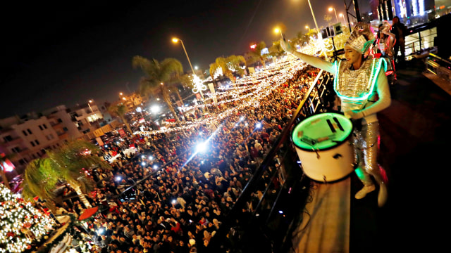 Perayaan Tahun Baru 2019 di Mesir (Foto: REUTERS/Amr Abdallah Dalsh)
