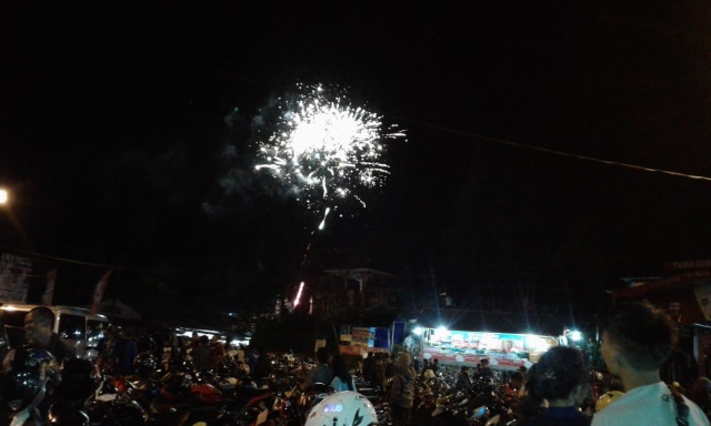 Pesta tahun baru di tegal (Foto: Panturapost)