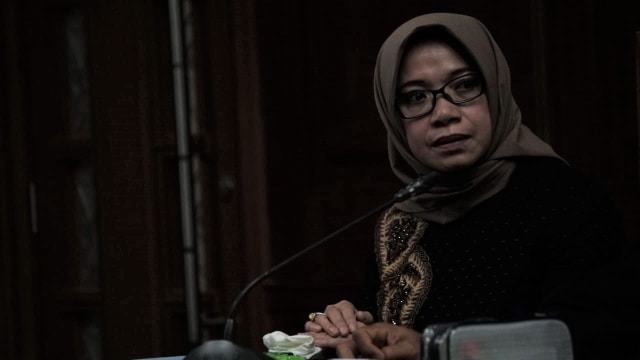 Eni Maulani Saragih saat di Pengadilan Tipikor. (Foto: Jamal Ramadhan/kumparan)