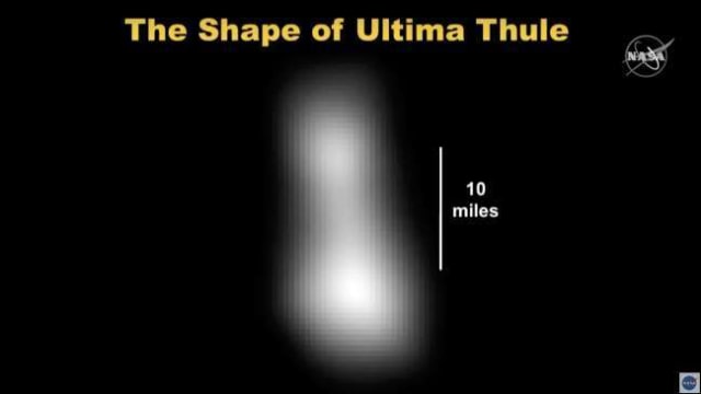 Bentuk Ultima Thule, objek terjauh di alam semesta yang pernah didekati sampai saat ini (Foto: NASA)