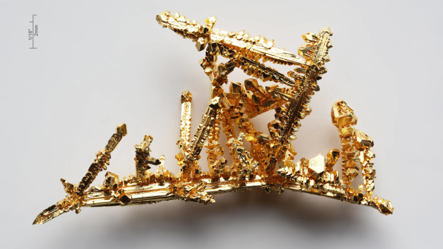 Ilustrasi emas (Foto: Alchemist-hp via Wikimedia Commons)