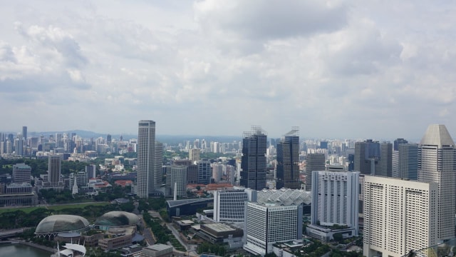 Singapura dari Sands SkyPark Observation Deck (Foto: dok. Yudhistira Amran S/ kumparan)