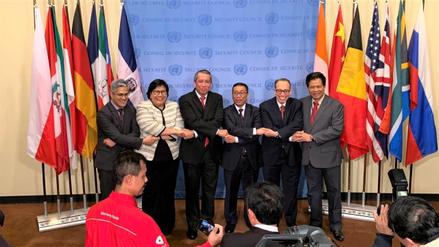 Republik Indonesia secara resmi menjadi Anggota Dewan Keamanan PBB periode 2019-2020. (Foto: Dok. Kementerian Luar Negeri)