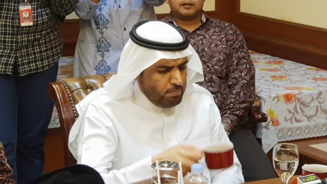 PJS Dubes Arab Saudi untuk Indonesia Yahya Al Hassan Alqahtani di PBNU. (Foto: Fadjar Hadi/kumparan)