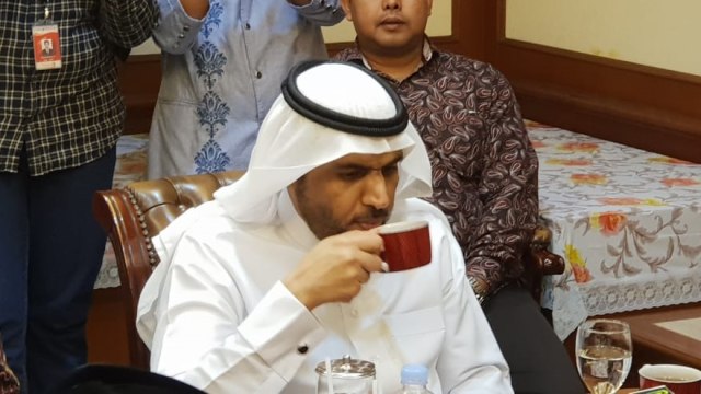 PJS Dubes Arab Saudi untuk Indonesia Yahya Al Hassan Alqahtani di PBNU. (Foto: Fadjar Hadi/kumparan)