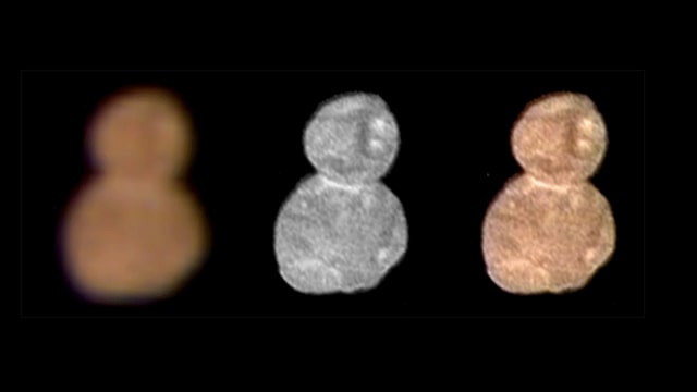 Warna Ultima Thule yang kemerahan. (Foto: NASA/JHU-APL/SWRI)