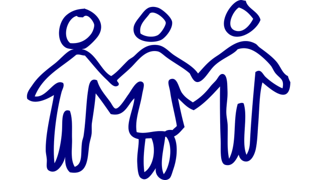 Ilustrasi tiga orang yang saling terhubung (Foto: OpenClipart-Vectors/Pixabay)