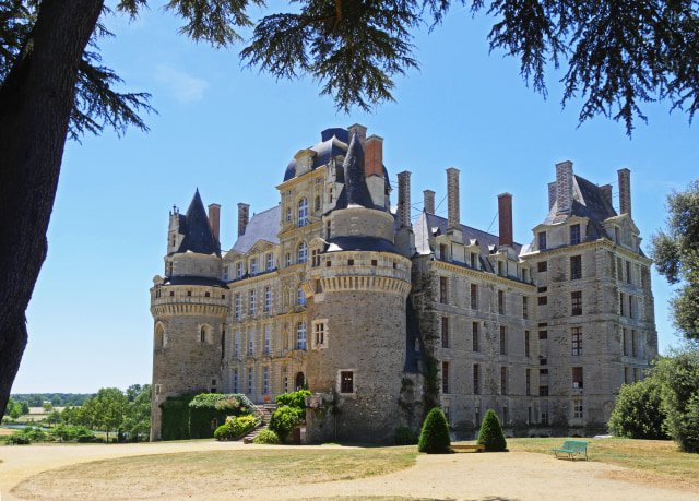 Penampakan Dari Samping Kastil de Brissac, Prancis (Foto: Flickr / Pulex)