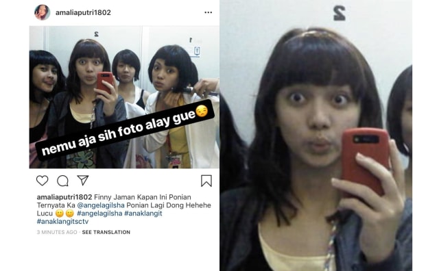 Angela Gilsha mengaku pernah jadi anak 'alay' alias norak. (Foto: instagram/angelagilsha)