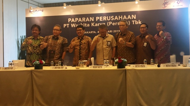 Paparan Kinerja PT Waskita Karya (Persero). (Foto:  Selfy Sandra Momongan/kumparan)
