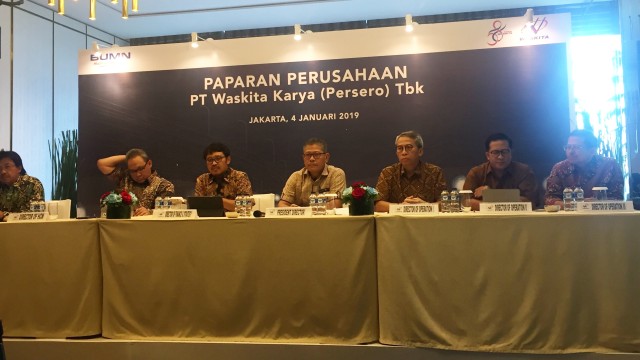 Paparan Kinerja PT Waskita Karya (Persero). (Foto:  Selfy Sandra Momongan/kumparan)