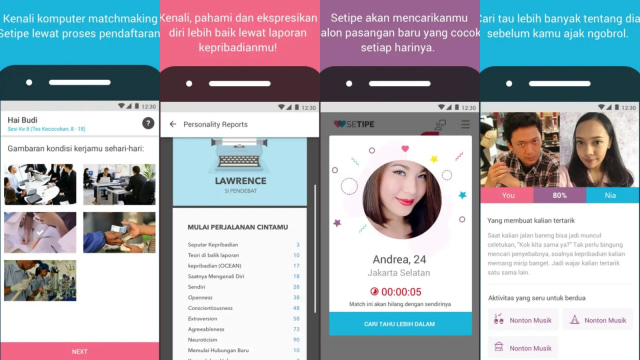 Aplikasi Kencan Online Setipe. (Foto: dok. Setipe)