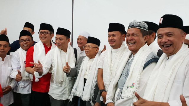 Ma'ruf Amin bersama Bima Arya di bogor. (Foto: Istimewa)