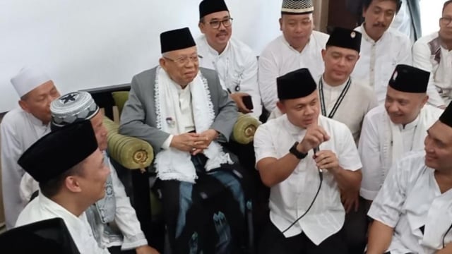 Ma'ruf Amin bersama Bima Arya di Bogor. (Foto: Istimewa)