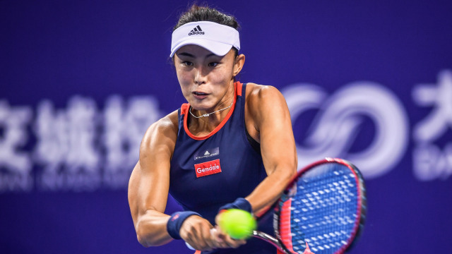 Qiang Wang di WTA Elite Trophy 2018. (Foto: STR / AFP)