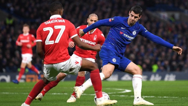 Alvaro Morata cetak dua gol kemenangan Chelsea. (Foto: Twitter: @ChelseaFC)